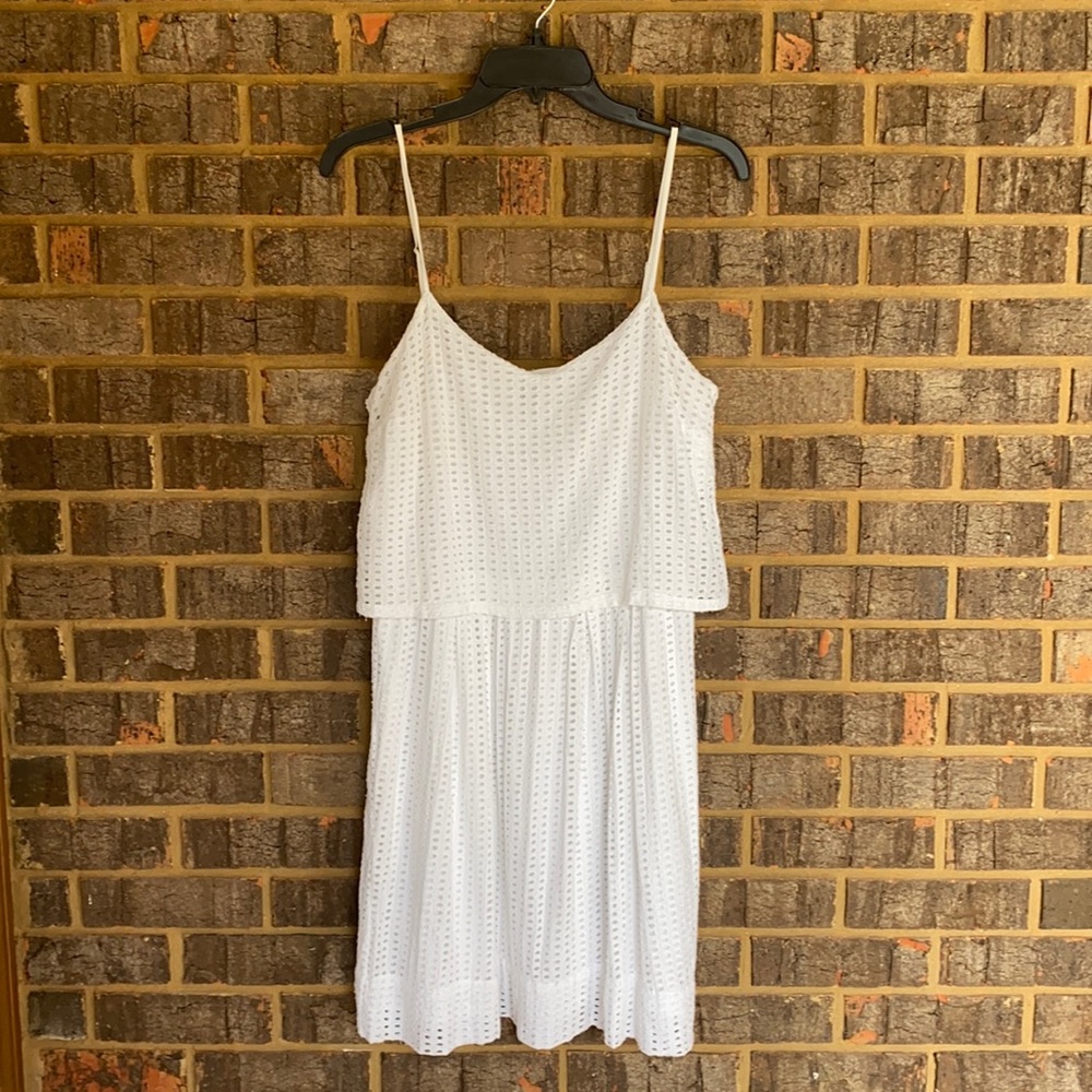 Madewell White Eyelet Dress